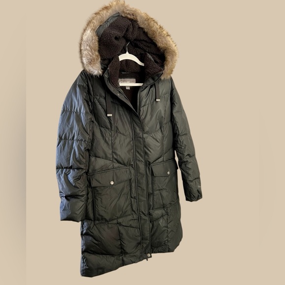 EDDIE BAUER Winter Sub Zero Down Fill Fleece Lined Coat Black EUC - Picture 16 of 16